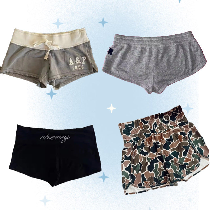 Camouflage Comfort And Casual Sports High Waist Shorts
