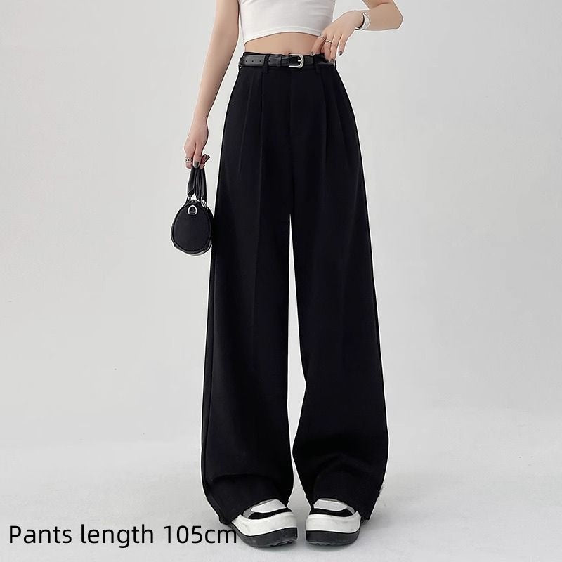 Suit Pants Women's Casual High Waist Loose Wide Legs Trousers