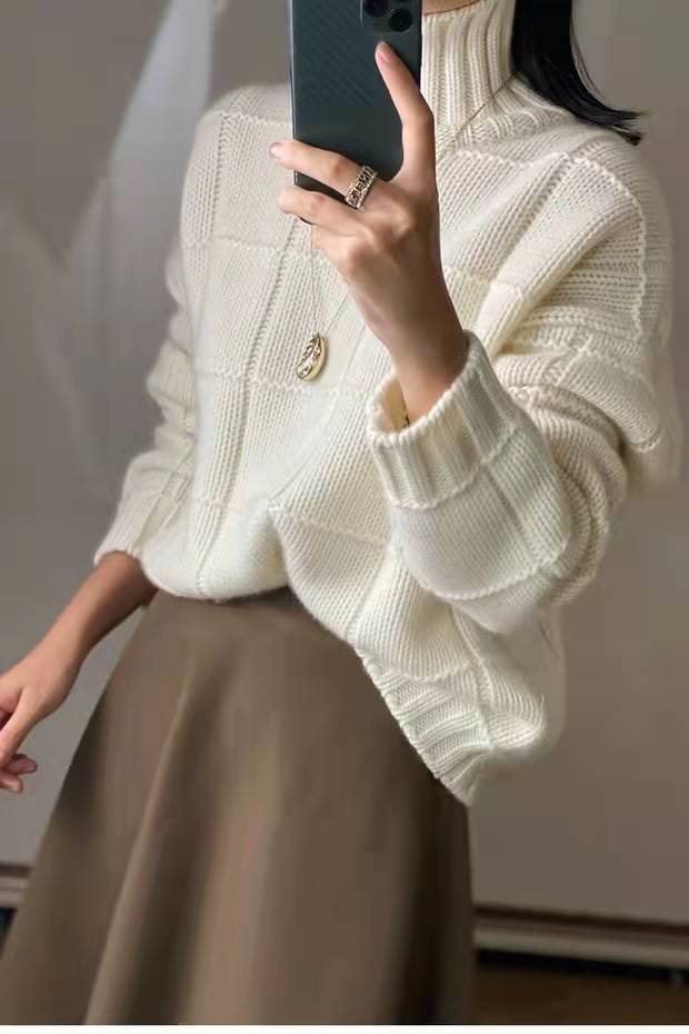 New Women's Loose And Thick Knitted Woolen Sweater