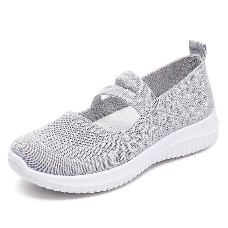 Women's Breathable Flying Woven Soft Sole Casual Shoes