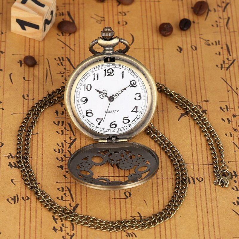 Large Pocket Watch with Roman Dial Accessories Fine Chain