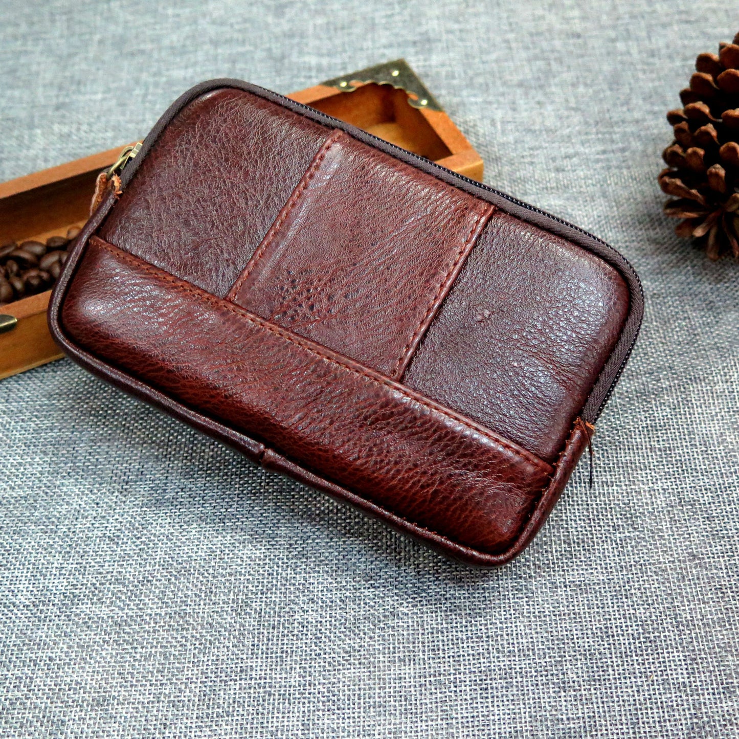New type of hot selling men's 6 size belt and leather belt multifunction leather handbag handbag