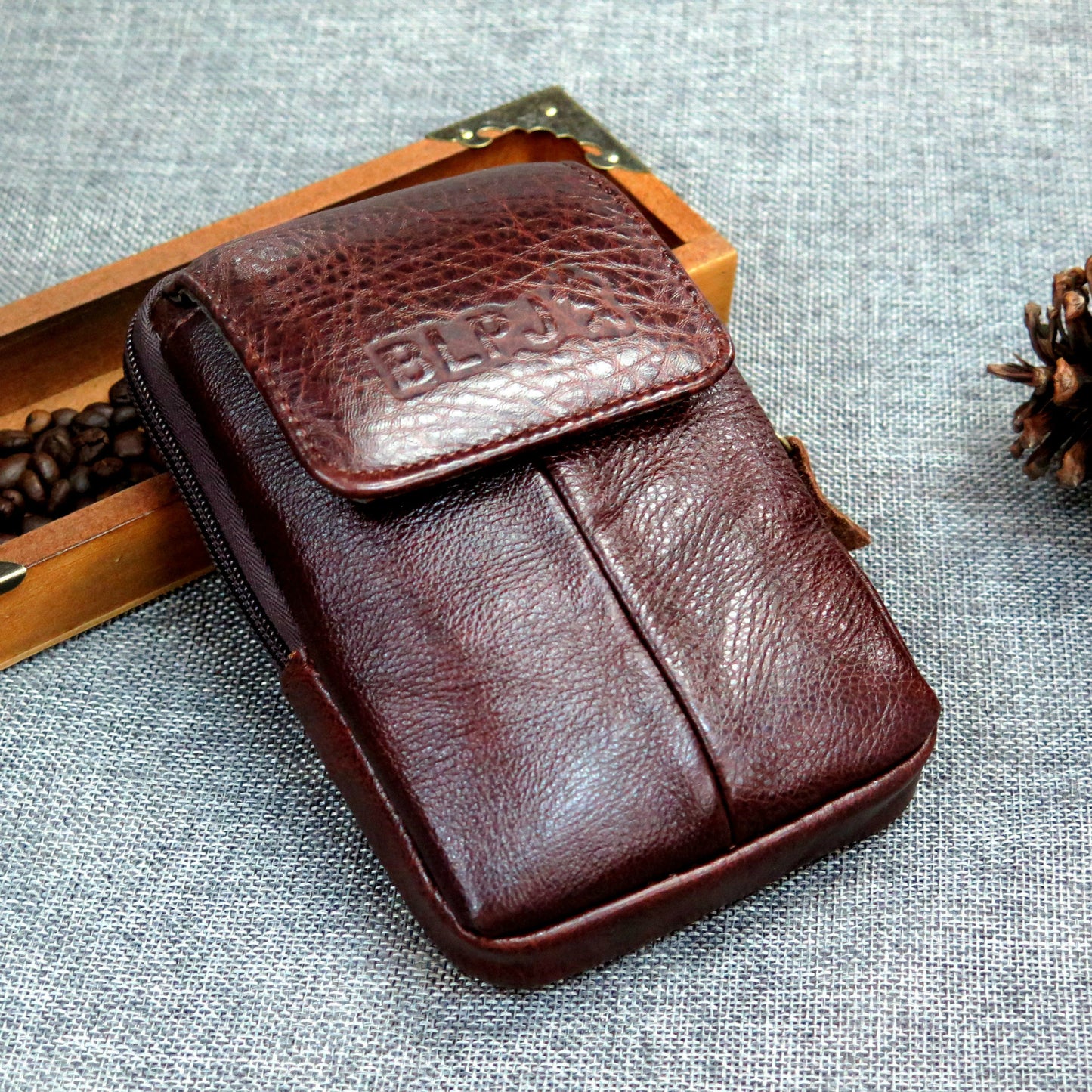 New type of hot selling men's 6 size belt and leather belt multifunction leather handbag handbag