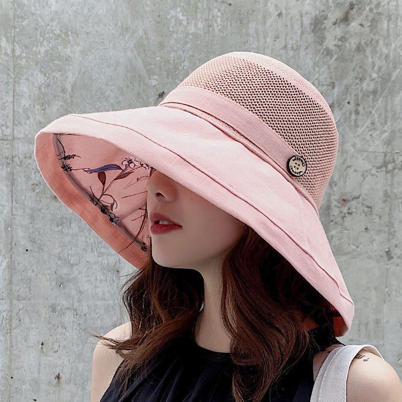 Summer Bucket Hat Women's UV Protection Big Brim Sun Hat