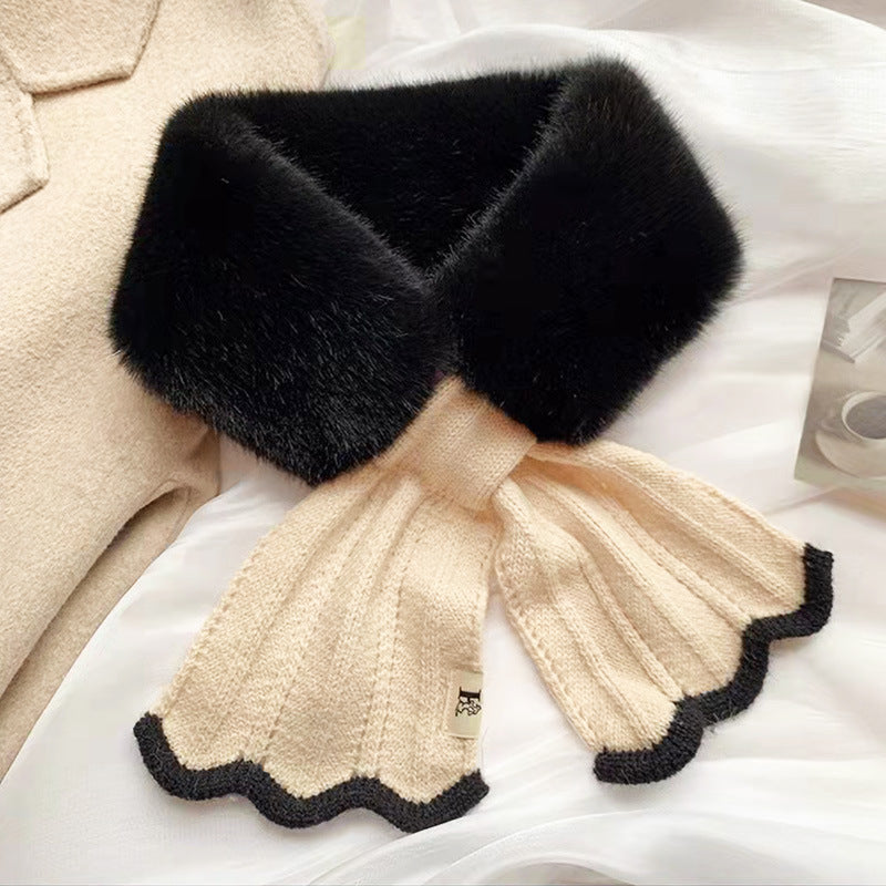 Women's All-match Plush Rex Rabbit Fur Scarf