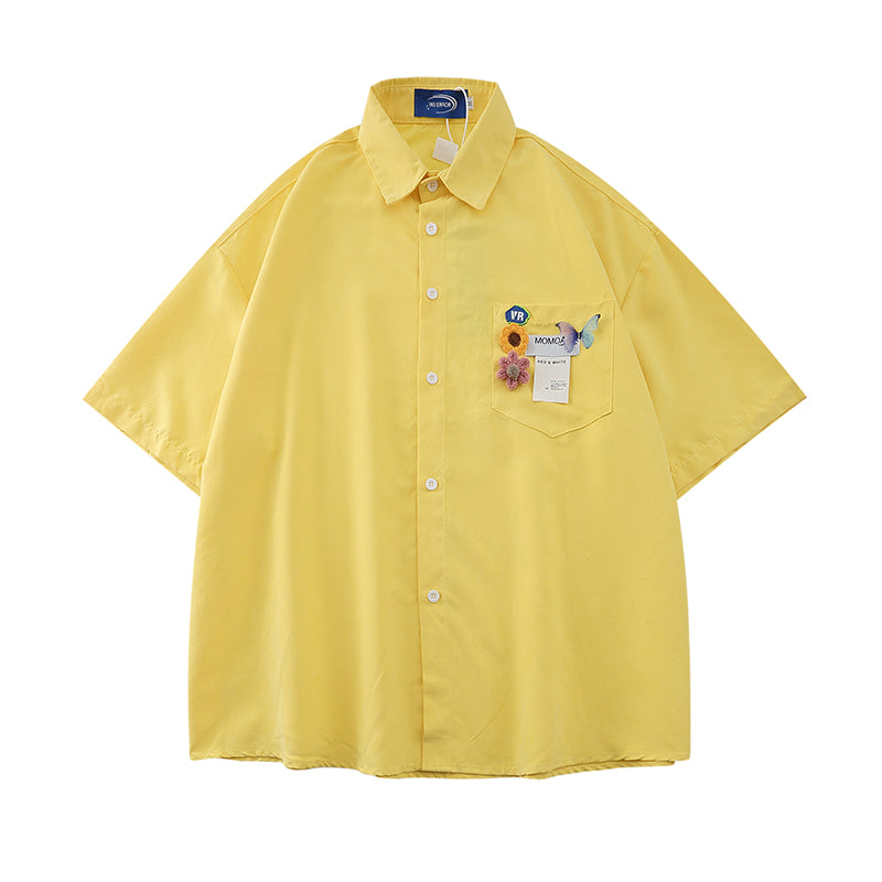 Women's Summer Letter Printed Short Sleeved Shirt