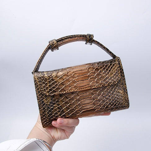 New snake pattern clutch bag handbag chain shoulder Messenger bag wallet ladies long section