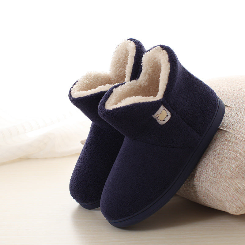 Thicken indoor warmth couple autumn and winter confinement shoes