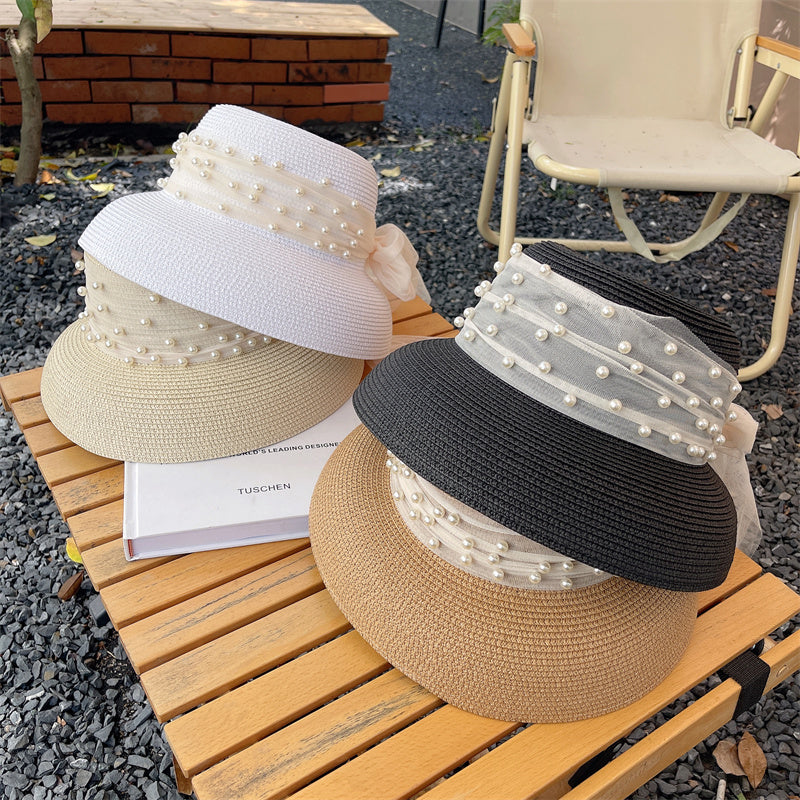 Women's Fashion Simple Bow Mesh Hat
