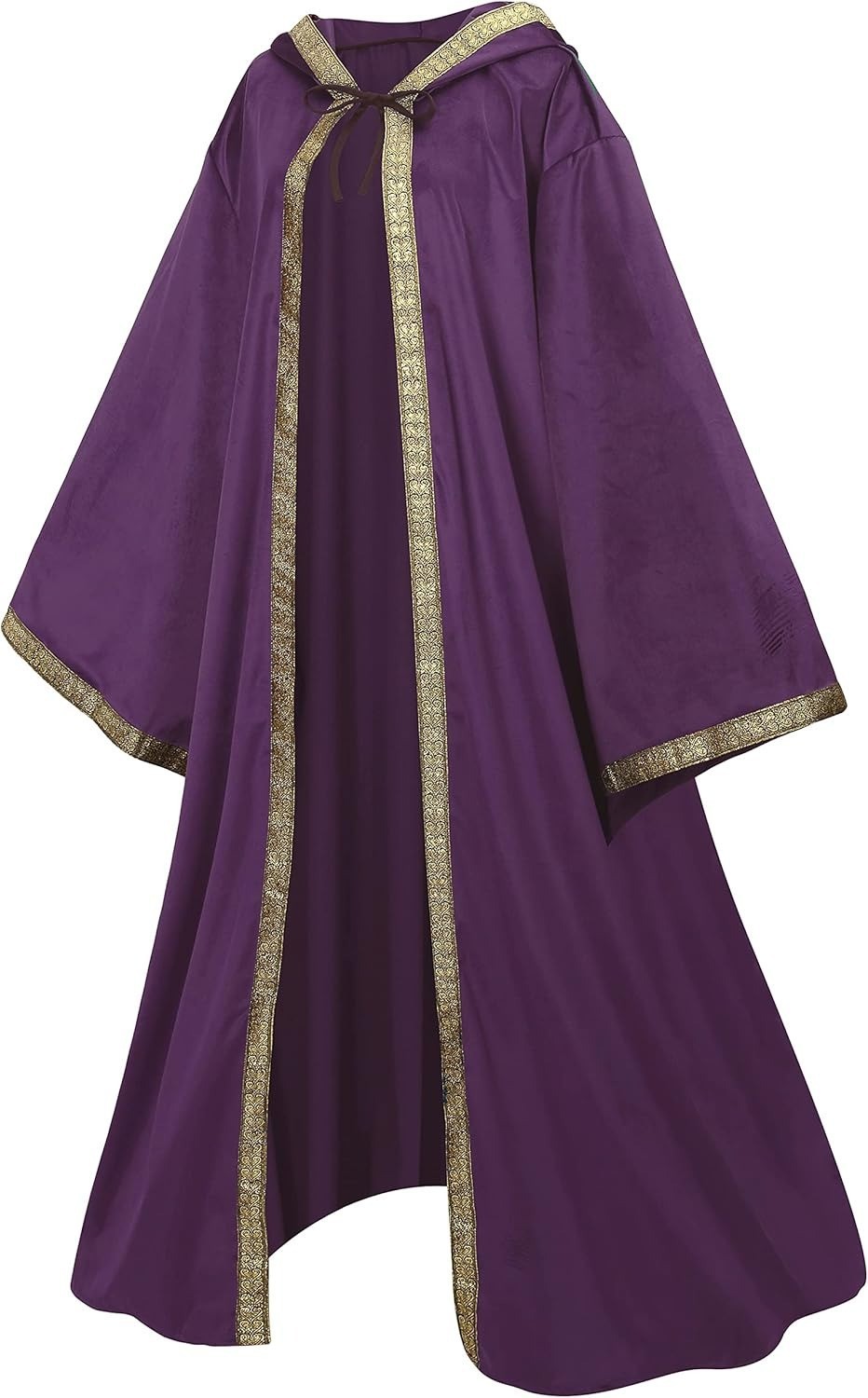 Medieval Halloween Cloak Character Hooded Sleeved Robe