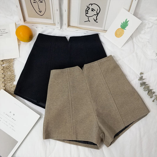 Loose Joker Shorts High Waist Shows Thin And Thick Autumn Winter Trousers Female