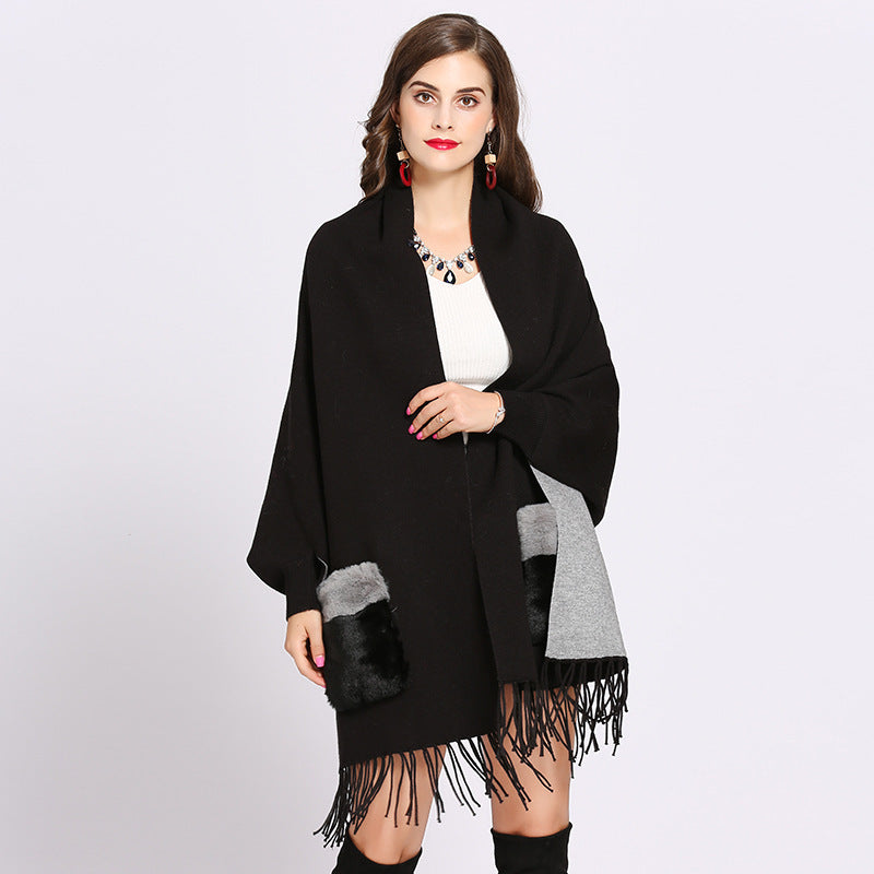 Women's knitted Cape