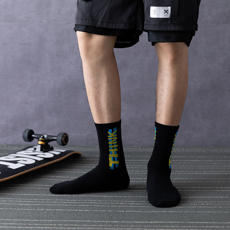 Hip hop english alphabet socks