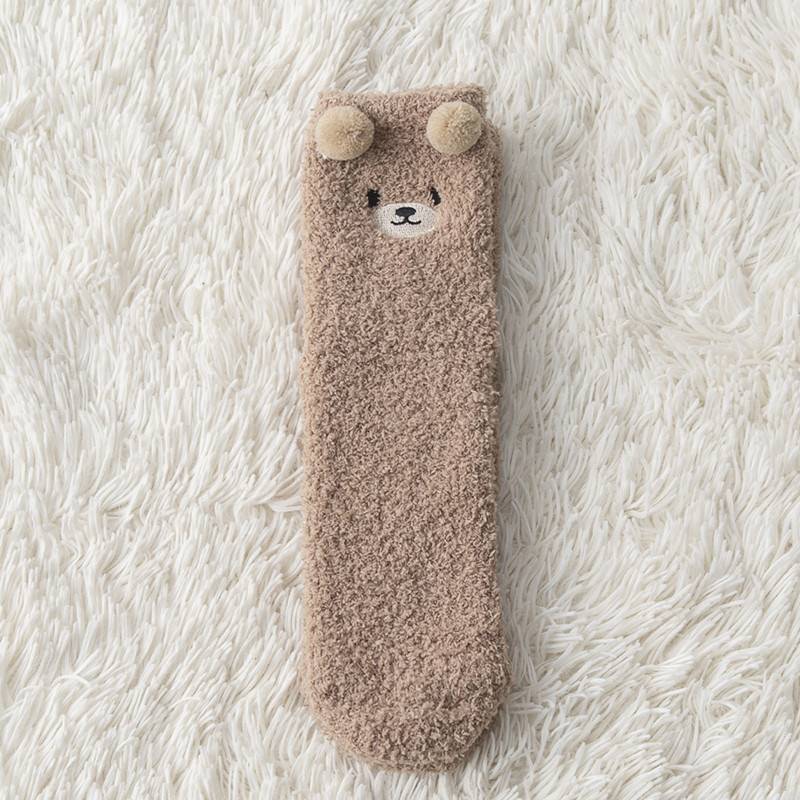 Plush Socks Female Plus Velvet Thickened Warm Month Socks