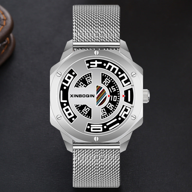 No Pointer Waterproof Creative Quartz Watch