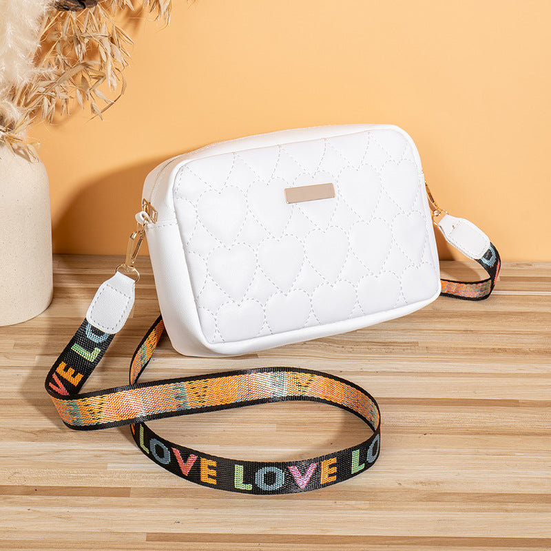 Casual Heart-shaped Embroidered Bag