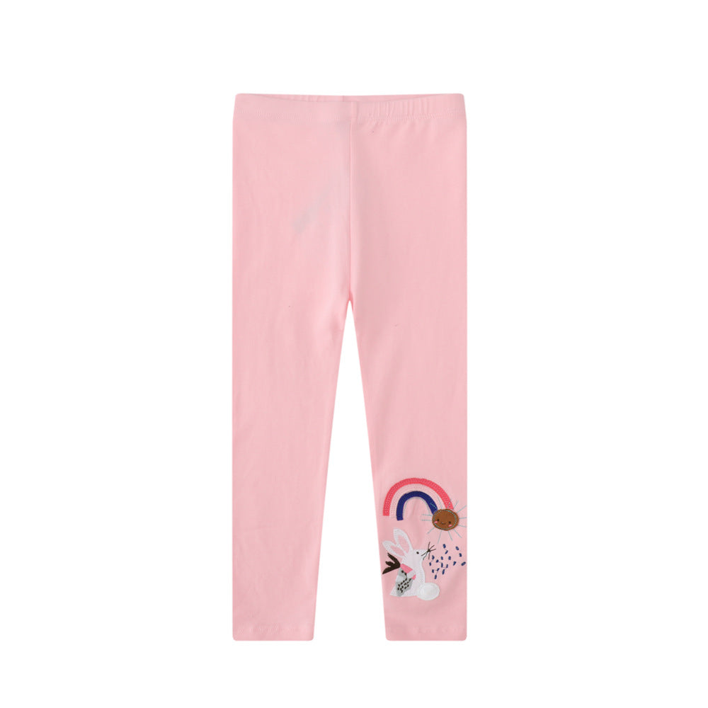 Spring And Autumn New Girls' Leggings, European And American Children's Pants