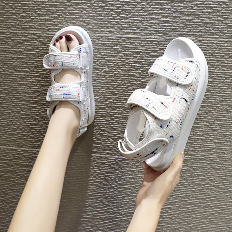 Little Fragrance Tweed Sandals