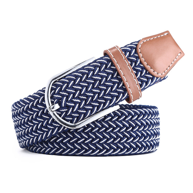 Canvas stretch woven belt