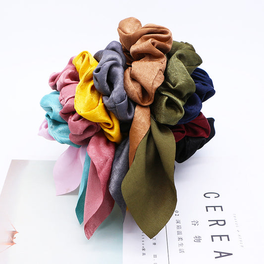 Simple fashion candy solid color rabbit ears head circle