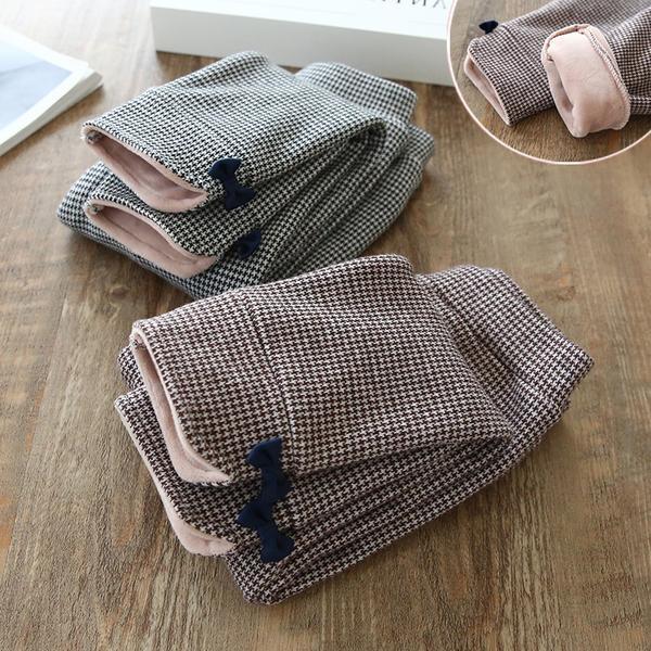 Fleece and cotton thermal pants