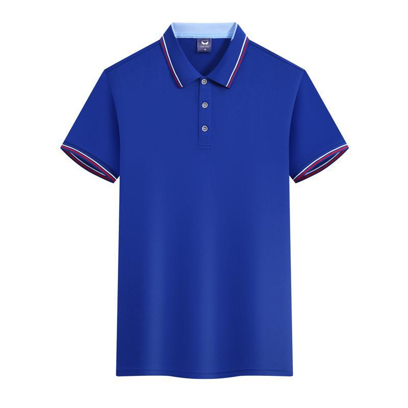 Work Clothes Ice Silk Quick-drying 240g Color Matching Polo Shirt