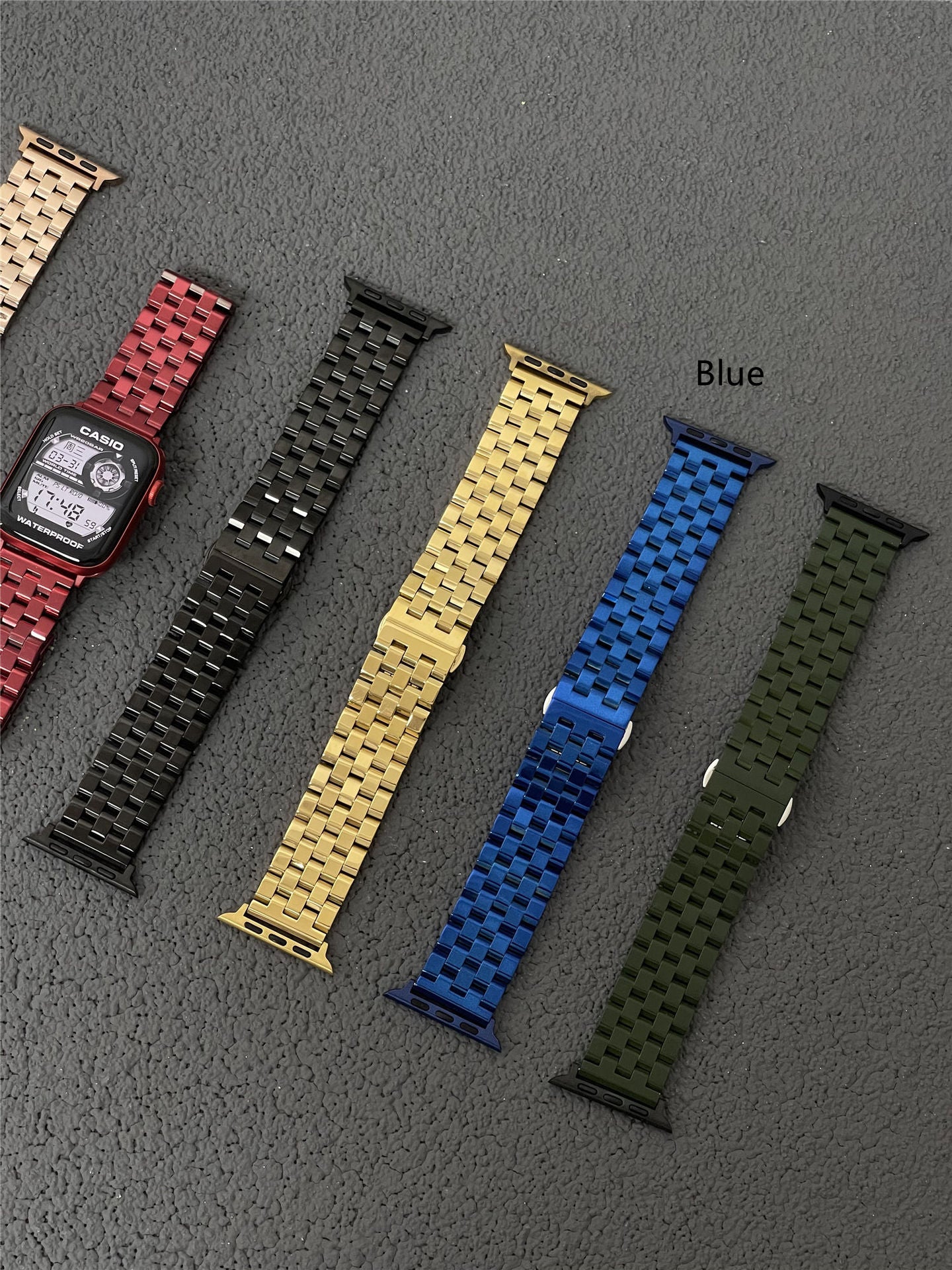 Seven-Color Braided Stainless Steel Strap