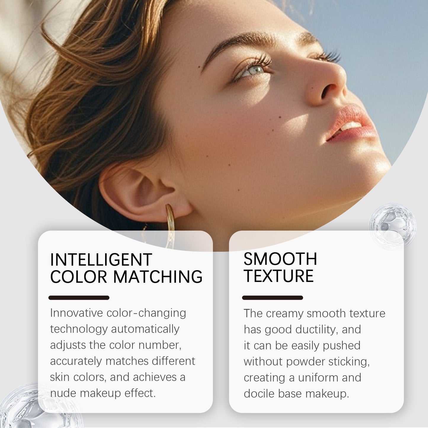 Lightweight Seamless Double Headed Foundation Stick