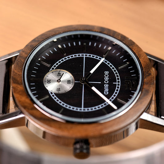 Couple watch wooden watch