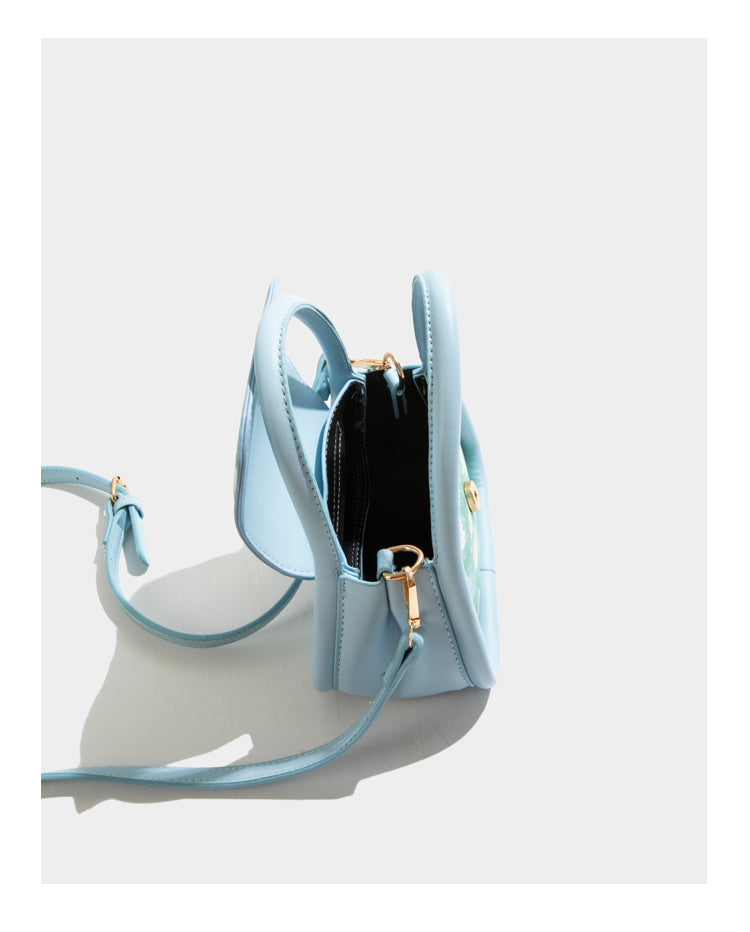 Printed One-shoulder Hand-held PU Leather
