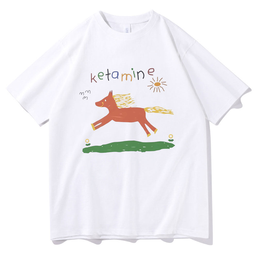 New Loose Print T-shirt Summer