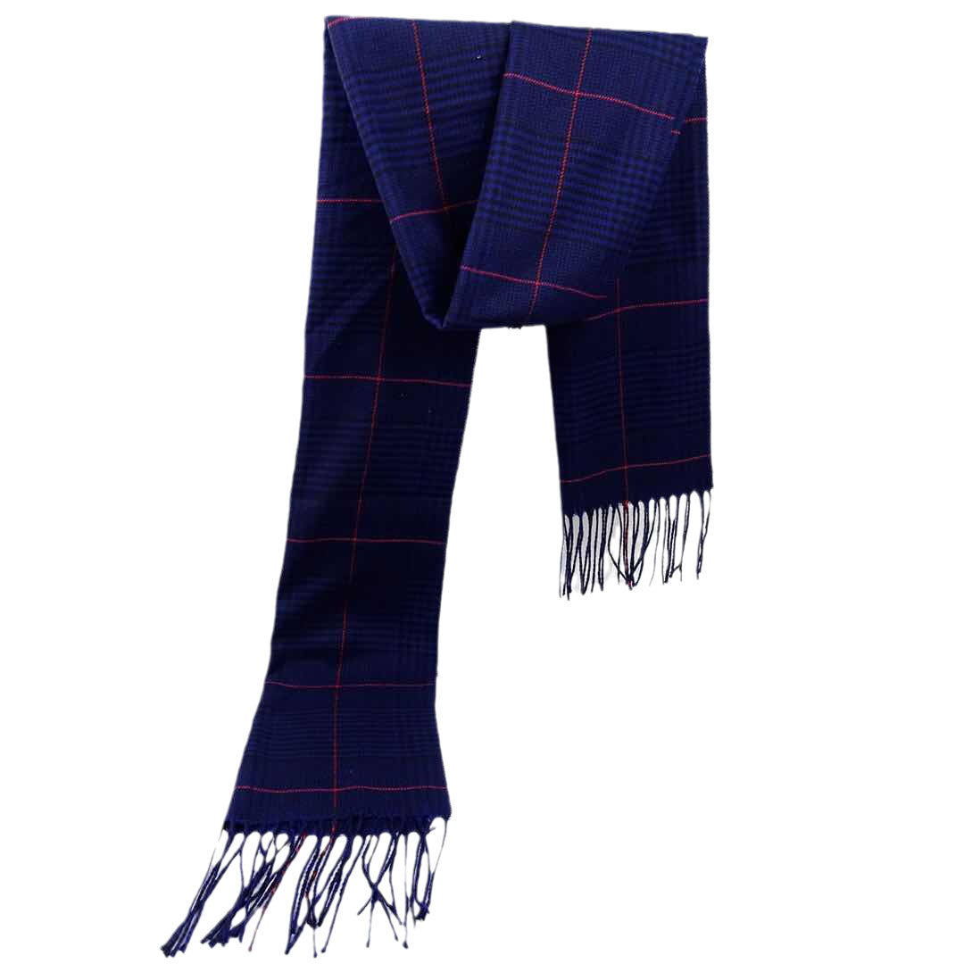 Men's Versatile Reversible Checkered Shawl Scarf