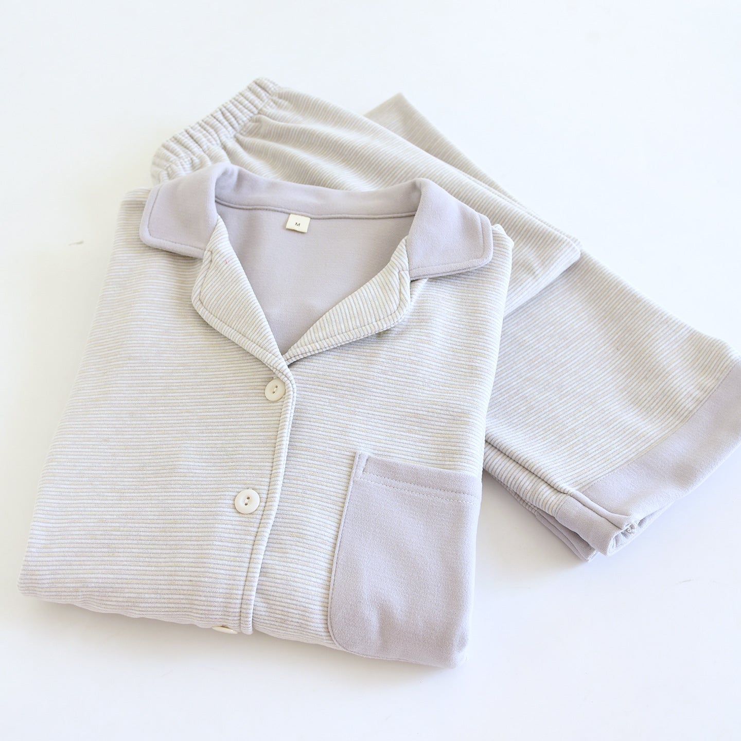 Simple Casual Loose Long-sleeve Pants Homewear Set