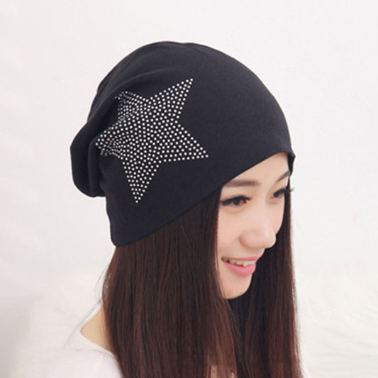 Fashion Hot Drilling Pentagram Hat