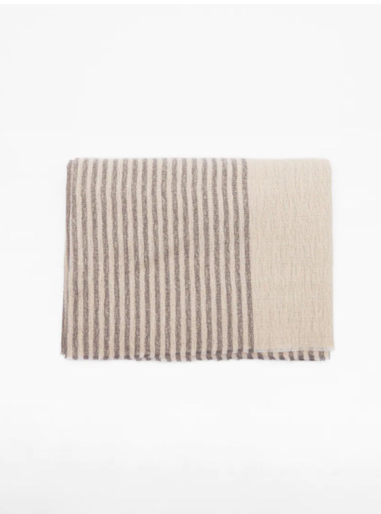 Women's Jewelry Stripe Mosaic Texture Scarf Fashionable And Warm