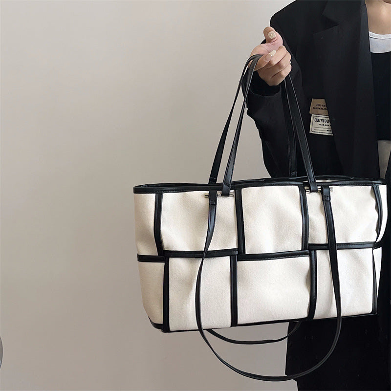 Ladies Large Capacity Canvas Shoulder Bag