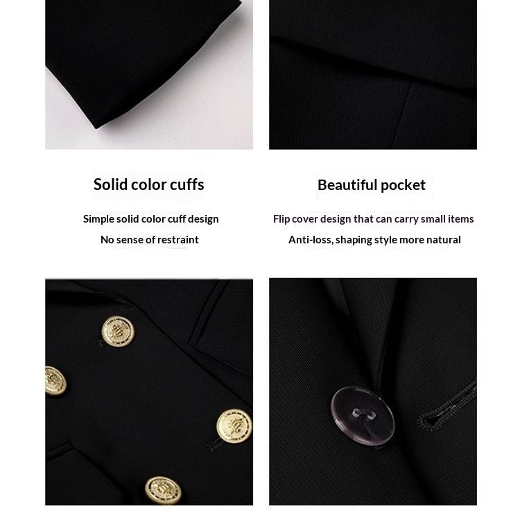 Womens Formal Suit Korean-Style Slim-Fit Casual Blazer With A High-End Professional Finish