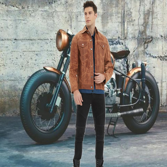 American-style Vintage Huangshi Khaki Canvas Oil Wax Jacket Amekaji Hard Coat