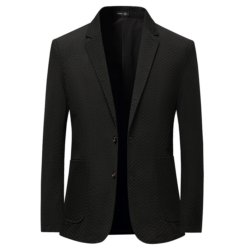 Men's Brocade Ammonia Fabric Plaid Jacquard Suit