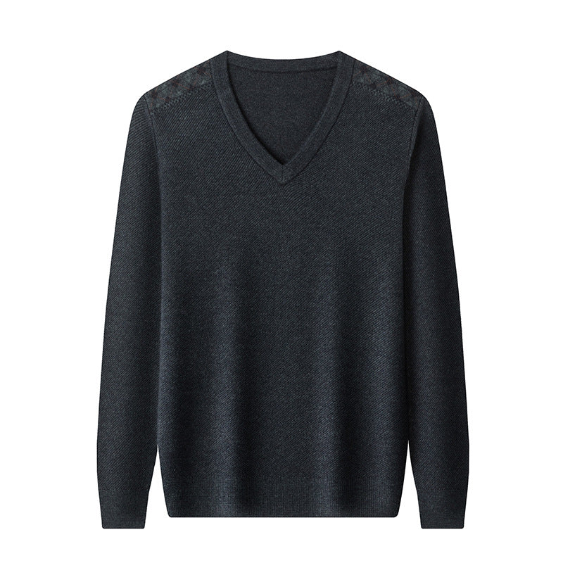 Woolen Sweater Men's Thick Men's Middle-aged Business