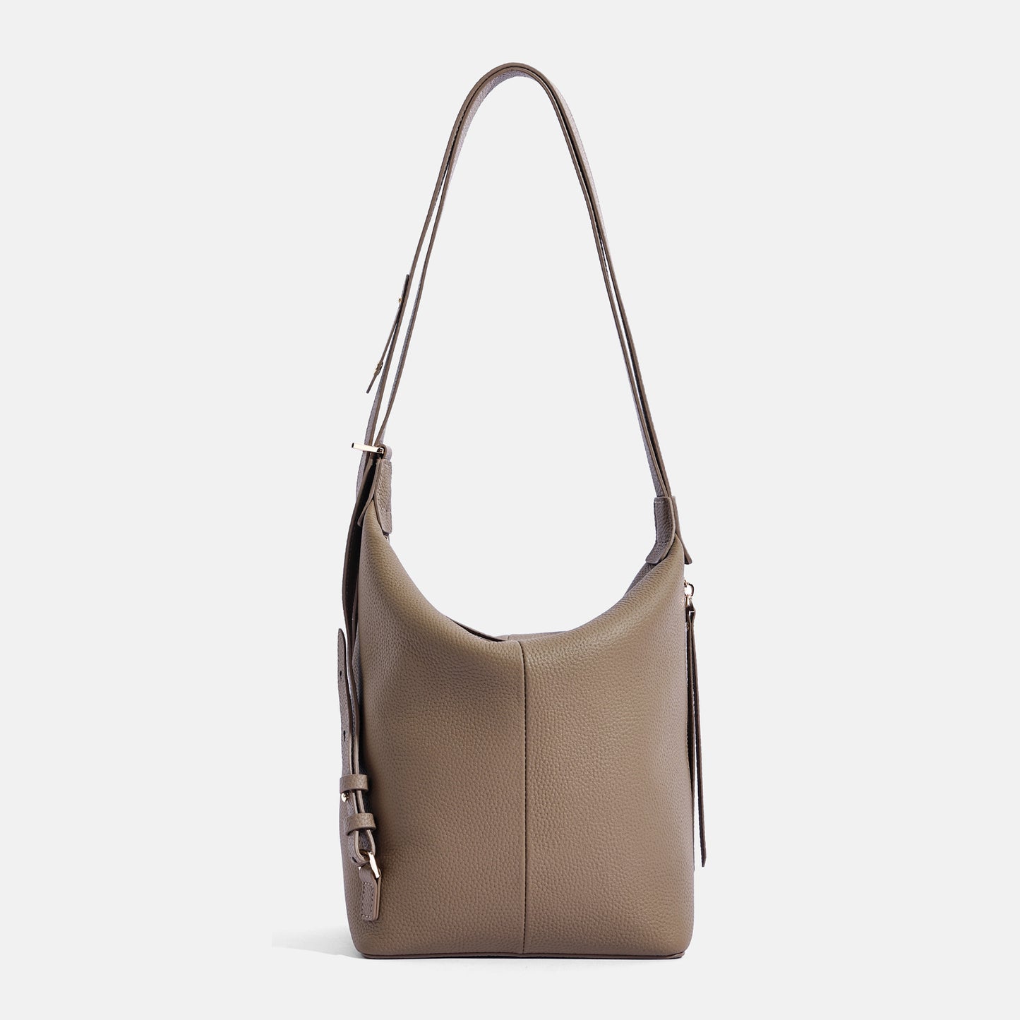 Women's First Layer Cowhide Large-capacity Bucket Bag