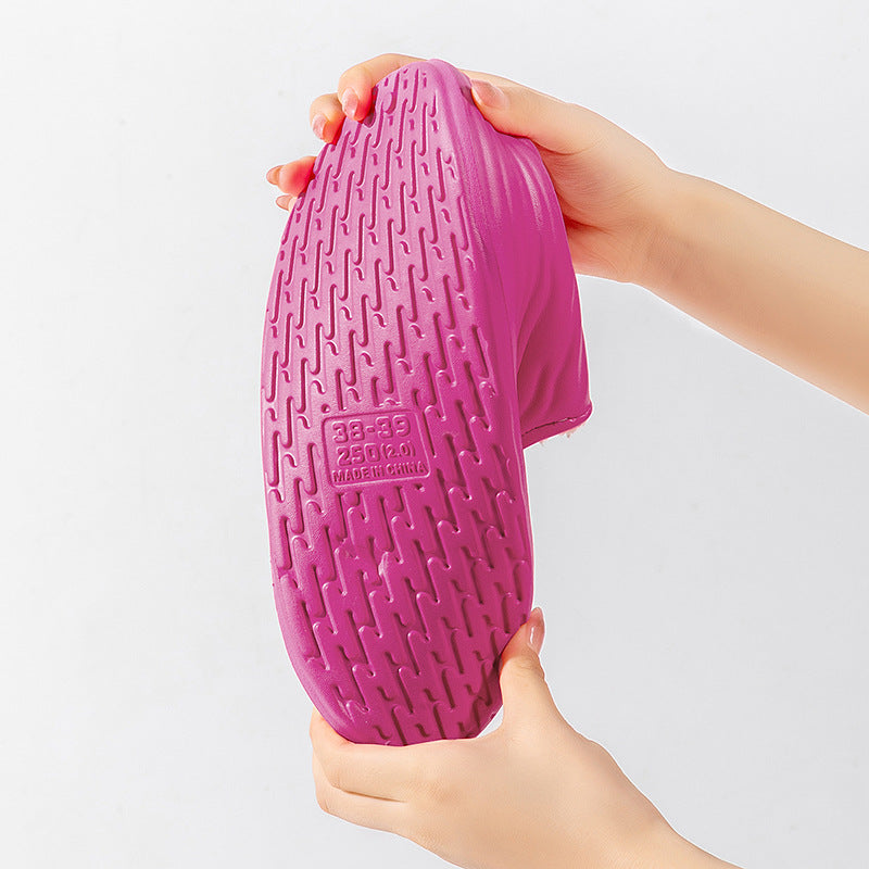 Fashion Thickened Winter Slippers Women's Indoor Outdoor Shoes Home Warm Plush Confinement Shoes