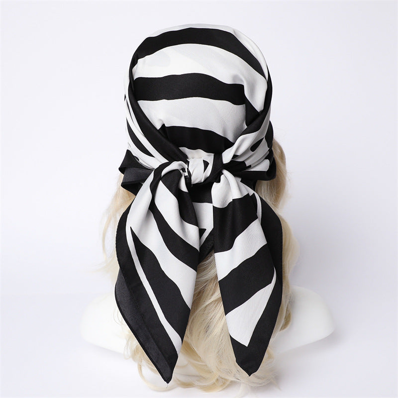 Womens Floral Color-Block Sun-Protective ShawlHijab
