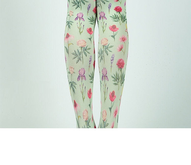 Gradient Personalized Printed Pantyhose
