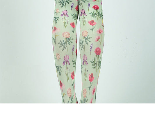 Gradient Personalized Printed Pantyhose