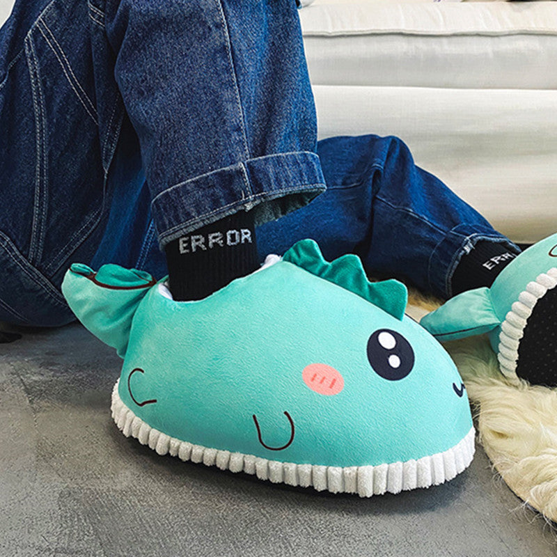 New Couple's Bread Shoes Women's Warm Fleece Cotton Slippers