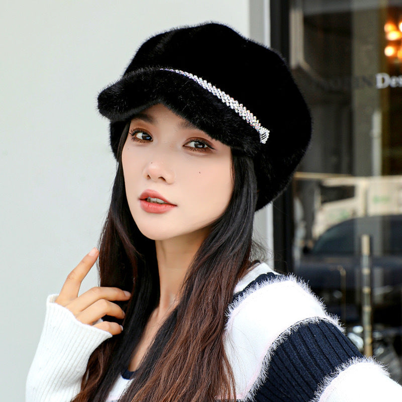 Fleece-lined Insulated Baseball Cap With A Chin Strap For Extra Warmth