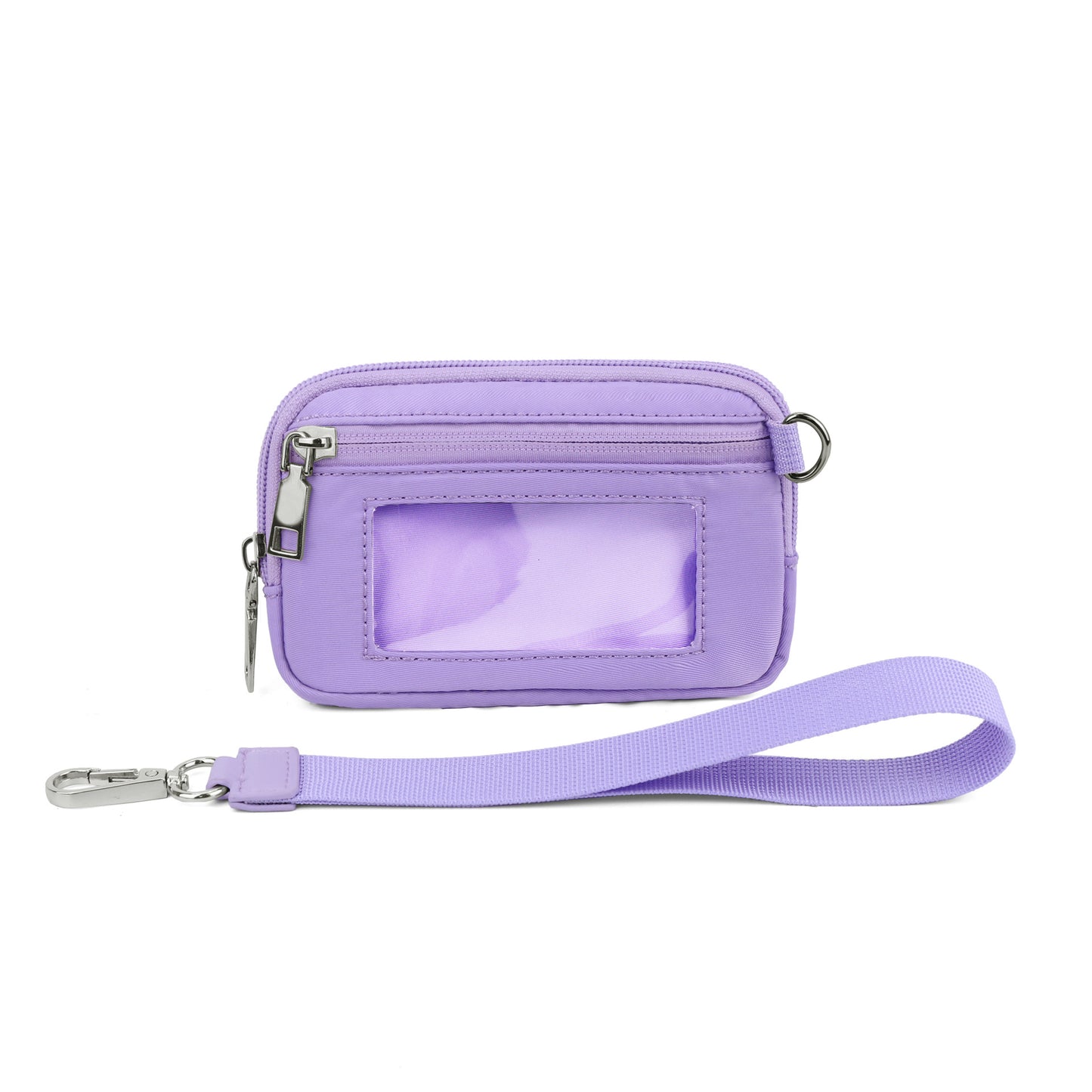 Transparent PVC Card Bag Wrist Bag Portable Bank Card Change Purse