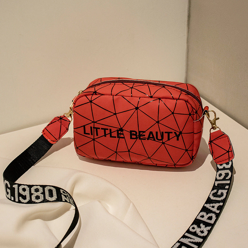 Women's Fashion Lingge Laser Fashion Colorful Messenger Bag