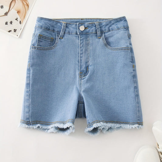Sweet Bow-Knot Bodycon Denim Shorts For Women